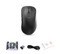Domary Souris de Jeu à Trois Modes avec Une Précision de 10 000 DPI | Connexion Filaire 2,4 G BT5.3, Batterie Rechargeable 500 MAh, Design Ergonomique incurvé pour Ordinateur Portable ou bureau.
