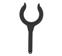 Domary Support de Canne à Pêche avec Serrure de Rame Bateau, 2 Pièces, Accessoires Marins Durables pour Kayak, canoë, Canot en Caoutchouc, Noir et Jaune (Noire)