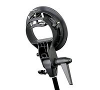 Domary Support de Flash pour Mini Caméscope, Petite Caméra Vidéo, Caméscope Compact de Type S, Support Montage, Réglable avec Trou D'entrée Parapluie pour Réflecteur Snoot