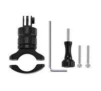 Domary Support de Guidon de Vélo en Alliage D'aluminium, Rotation à 360 Degrés, Adaptateur Guidon avec Adaptateur 1/4 Pouces pour 11 10 9 8 Dragon Touch (Noire)