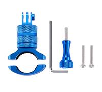 Domary Support de Guidon de Vélo en Alliage D'aluminium, Rotation à 360 Degrés, Adaptateur Guidon avec Adaptateur 1/4 Pouces pour 11 10 9 8 Dragon Touch (Bleue)