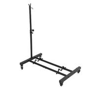 Domary Support de Vélo Portable Support Réglable Roues en Fer Robustes pour Vélos de Route Hybrides Montagne Solution Stockage en Acier à Haute Résistance à Faible Teneur (Noir Relief)