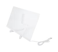 Domary Tableau Blanc Lumineux en Acrylique avec LED à Lueur Douce pour un éclairage D'ambiance Confortable, Tableau de Notes de Bureau Transparent 30 X 20 Cm pour des Messages Inspirants, Comprend 7