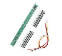 Domary Tableau Indicateur de Niveau Réglable à 32 Niveaux, Module de Mesure Niveau Audio Multicolore pour Amplificateurs Stéréo, Installation Facile 13x9x2.3cm