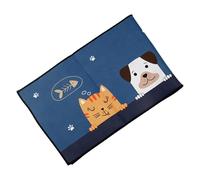 Domary Tapis de Sol de Cuisine Antidérapant, Respirant, Confortable, Ergonomique, Motif Mignon, en Polyester avec Support Anti-Fatigue, pour Salon, Chambre à Coucher, Couloir, (Je Veux Manger des os)