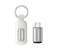 Domary Télécommande Universelle pour Smartphone, Adaptateur Infrarouge, Interface de Type C, Mini Dispositif de Télécommande pour TV, Climatiseur, Ventilateurs, Projecteurs, Noir, (Argent)