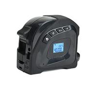 Domary TéléMètre 2 en 1 40 M, Mesure avec écran LCD rétroéclairé, Mesure Pythagoricienne du Volume de Zone pour L'arpentage de la Construction (Noire)