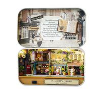 Domary Théâtre Miniature en Bois à Monter Soi-même, avec Lumières LED. Jouet éducatif et Créatif pour Enfants. Idée Cadeau de Noël. : 14,3 X 8,4 X 2,6 cm. (6)