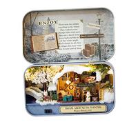 Domary Théâtre Miniature en Bois à Monter Soi-même, avec Lumières LED. Jouet éducatif et Créatif pour Enfants. Idée Cadeau de Noël. : 14,3 X 8,4 X 2,6 cm. (4)