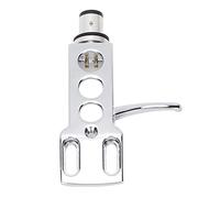 Domary Tonearm Headshell Cartouche Head Shell Phono Headshell Remplacement en Alliage de Zinc avec 4 Fils de Plomb et Fiches Connecteur pour Les Lecteurs Disques