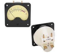 Domary TR-57-S0346 VU-mètre DB Robuste avec Rétro-éclairage Jaune pour Projets Audio et Systèmes de Voiture, 1 unité