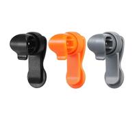 Domary Tube Magnétique Universel, Robuste et Durable, pour Poche à Eau, avec Fixation Magnétique Réglable et Amovible. Idéal pour la Randonnée Le Camping (Noir Orange). (Gris)