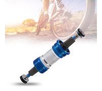 Domary Vis étanche du Support Central à Vélo en Aluminium, Roulement à Manches Intégrées Durables, Design à Double étanche, Peinture Naraku Américaine, Norme de L'UE, Bleu et Vignette (122,5 mm)