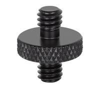 Domasvmd Adaptateur à vis en métal 6,35 mm mâle vers 6,35 mm mâle à double tête pour trépieds et supports d'appareil photo reflex numérique