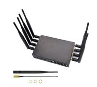 Domasvmd Boîtier en métal robuste pour Banana PiR3 avec antennes WiFi, plaque de routeur open source, accès facile et stabilité améliorée, boîtier de routeur open source