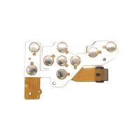 Domasvmd Bouton de clé de clavier flexible pour réparation de clavier 600D 550D 500D 450D résistant aux rayures durable et résistant à l'usure pour clavier 450D 550D