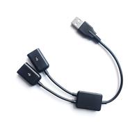 Domasvmd Câble répartiteur USB en Y 1 mâle vers 2 femelles USB multiports USB Extender Chargeur de données Adaptateur divisé pour ordinateur portable Câble d'extension Connecteur