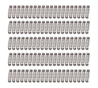 Domasvmd Lot de 100 hameçons de pêche à ressort en acier inoxydable - Accessoires de verrouillage de pêche résistants à la corrosion