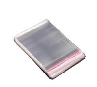 Domasvmd Lot de 100 sacs cadeaux en plastique transparent refermables en cellophane pour emballer des produits en vrac pour emballer des pendentifs