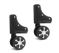 Domasvmd Lot de 2 roulettes de rechange robustes pour valise, coffre à bagages, kit pivotant à 360 degrés, un