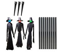 Domasvmd Lot de 3 décorations effrayantes grandeur nature pour jardin et pelouse