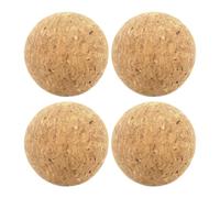Domasvmd Lot de 4 balles de football de rechange en liège pour table de football, football, football, en bois massif