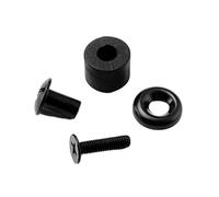 Domasvmd Lot de 4 ensembles de vis tactiques noires à tête fendue, vis à tête cruciforme, étui en cuir Kydex, ensemble de vis de poche/ceinture de fixation