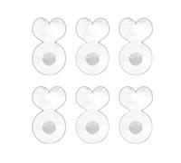 Domasvmd Lot de 6 fermoirs pour lobe d'oreille, support stable pour nouveaux piercings, pour prévenir l'inconfort et l'inclinaison, grande boucle d'oreille
