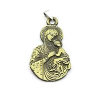 Domasvmd Pendentif fidèle en métal vierge et enfant Dieu avec nous église catholique pure solide pour accessoires clés cadeau paix amour K porte-clés catholique pour homme porte-clés catholique pour
