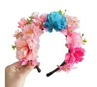 Domasvmd Serre-tête en soie avec fleur - Magnifique coiffe florale délicate - Accessoire pour cheveux