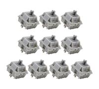 Domasvmd SP-Star Aixs Lot de 10 commutateurs linéaires orange gris pour clavier mécanique 5 broches 57 g 67 g