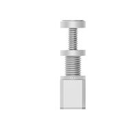 Domasvmd Support de carte graphique en alliage d'aluminium solide et stable pour GPU - Vis rotative télescopique - Support en alliage - Matériel informatique