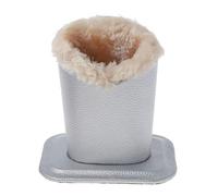 Domasvmd Support de lunettes doublé en peluche avec base - Support à lunettes de qualité supérieure pour femme et fille - Décoration de table de Noël - Guirlande lumineuse
