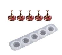 Domasvmd Support de présentation artistique en silicone - Moule rond en forme de fleur époxy pour porte-outils