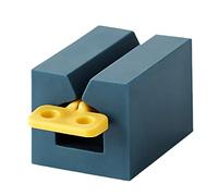 Domasvmd Tube roulant pour dentifrice Presse-dentifrice pour siège Support rotatif Distributeur de dentifrice pour salle de bain 4 couleurs PP M Support de support de dentifrice