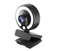 Domasvmd Webcam 1080p Autofocus Ordinateur Beauté Lampe Tricolore Lampe Lumière avec Microphone pour Vidéo en Direct Hurler Enseignement Webcam Vidéo avec Microphone Éclairage 4K 2K 1K