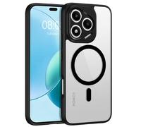 DOMAVER Magnétique Coque Honor 400 Lite 5G 6.7", Translucide Mat Honor 400 Lite Coque de Téléphone Fin Antichoc, Compatible avec Magsafe, Anti-jaunissement, Transparent