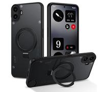 DOMAVER Nothing CMF Phone 1 5G - Coque de protection avec support - Compatible avec Mag Safe - Mat transparent - Ultra fine - Protection complète magnétique - Noir
