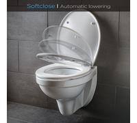 Dombach Kaiana - Abattant WC avec Frein de Chute - Premium Siège de Toilette Antibactérien - Forme en O