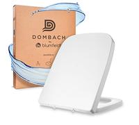 Dombach Lamera Abattant WC avec Frein de Chute - Premium - Siège de Toilette Antibactérien - Forme rectangulaire
