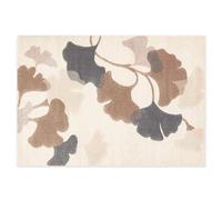 DomDeco Tapis à poils longs, moderne, doux et facile d'entretien, hauteur des poils : 17 mm, beige, convient pour salon et chambre à coucher, 120 x 170 cm