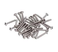 Dôme à bride de 50 pièces, kit de vis à bouton à bride de 50 pièces A2-70 Kit boulons avec boutons à douille avec têtes en acier inoxydable M3 x 50 mm Kit filetage complet M3
