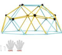 Dôme à grimper 1,80 m - Centre de jeux géométrique pour enfants 3-9 ans - Structure à grimper avec charge admissible de 272 kg - Prises d'escalade - Jeu pour le jardin et l'arrière-cour