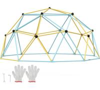 Dôme à grimper 3,05 m Centre de jeux géométrique à grimper pour enfants de 3 à 10 ans Structure à grimper avec capacité de charge de 340 kg Avec poignées à grimper Jeu pour jardin et arrière-cour