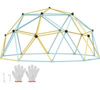 Dôme à grimper, centre de jeux géométrique en forme de dôme à grimper de 3,05 m de haut pour enfants de 3 à 10 ans, structure à grimper capacité de charge 340 kg, avec prise d'escalade, jeu jardin arr