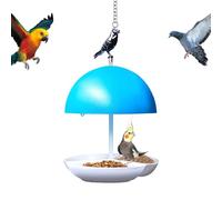 Dôme Bird MEEDER - Distributeur D'aliments Preuve De Pluie Couverture en Métal | Moule À Oiseaux Plateau Couvert avec Top Dôme | Mangeoire À Oiseaux De Jardin en Plein Air pour Bluebirds