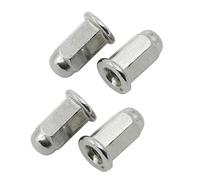 Dome Cap Acorn Nuts, Decorative Hexagon Fastener Hardware | 10PCS Nickel-Plated Carbon Steel Nuts, M5-M10 Metric Thread, For Machinery & DIY Assembly(M8*25)