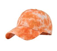 Dome Casquette de baseball réglable avec motif batik, personnalité, vent aux États-Unis, Orange, taille unique