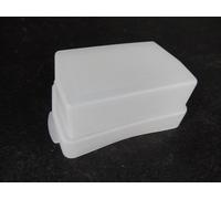 Dôme de diffusion flash vhbw pour flash Nikon Blitz SB-600, SB600 Sunpak 2800, PF30X, Olympus FL-36, FL-36R, Nissin DI466.