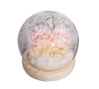 Dôme de Fleurs préservées - Fleurs éternelles en Verre, présentation décorative Romantique, Cadeau Floral | Femmes, Maman, Grand-mère, décoration d'intérieur, Vacances, Anniversaire, Saint-Val